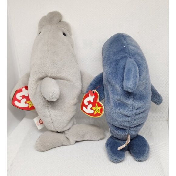 The Beanie Babies Collection Echo 96 & Flash 93 Plush Vintage Bundle - Picture 4 of 11